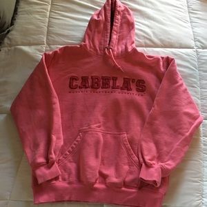 Cabelas Pink Hooded Sweatshirt
